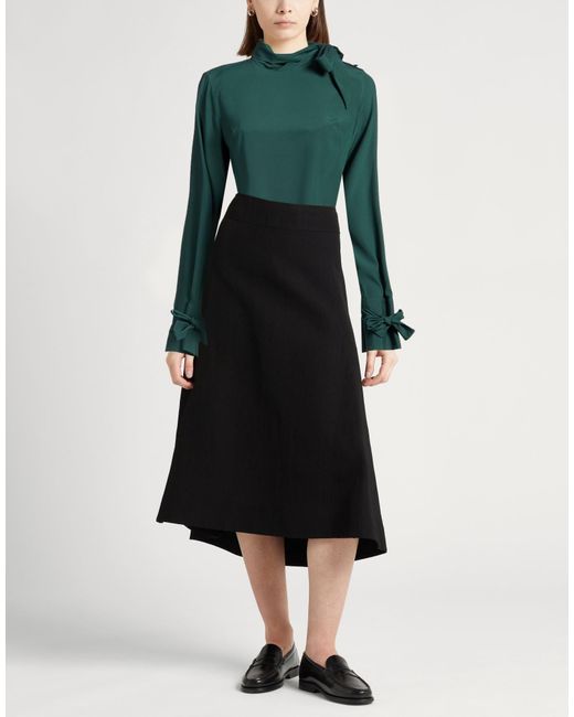 Ermanno Scervino Green Shirt Silk, Elastane