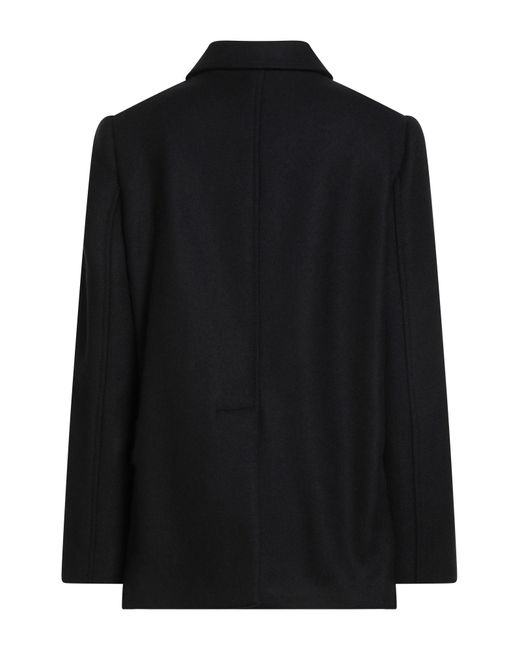 RED Valentino Black Coat Wool, Polyamide, Cashmere