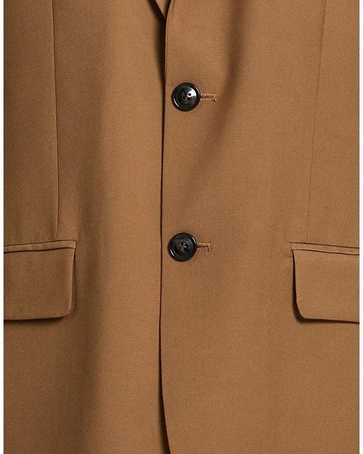 Liu Jo Brown Camel Blazer Polyester, Viscose, Elastane for men