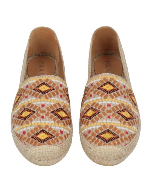 Prada Brown Espadrilles