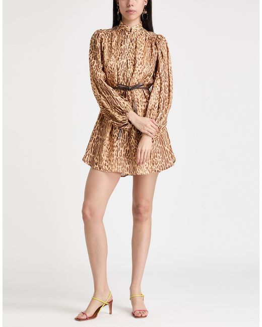 Zimmermann Natural Mini Dress Linen