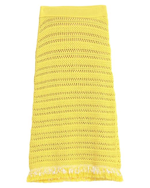 Anna Molinari Yellow Midi-Rock