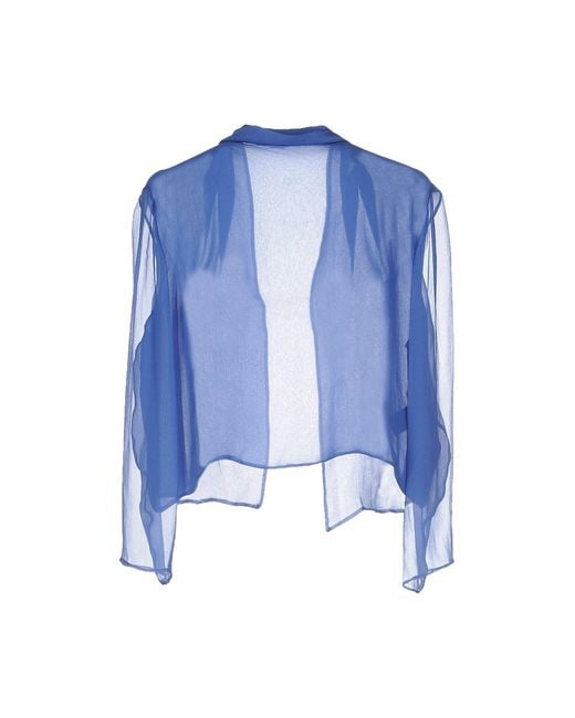 Alberta Ferretti Blue Shrug
