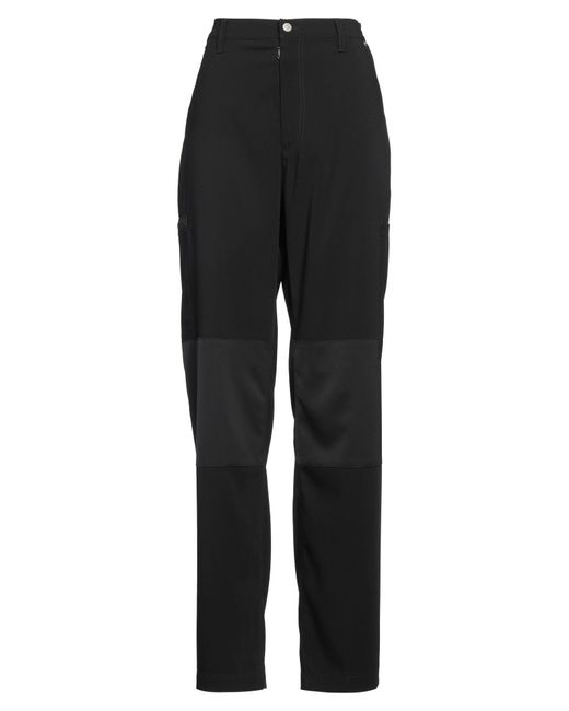 MM6 by Maison Martin Margiela Black Pants Polyester, Elastane