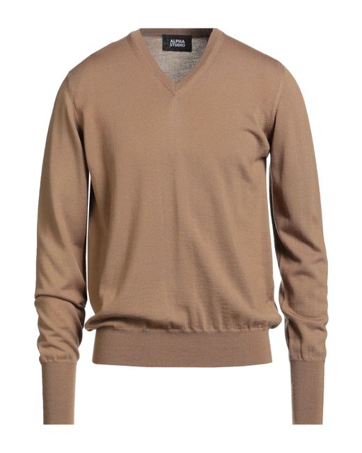 Alpha Studio Pullover in Brown für Herren