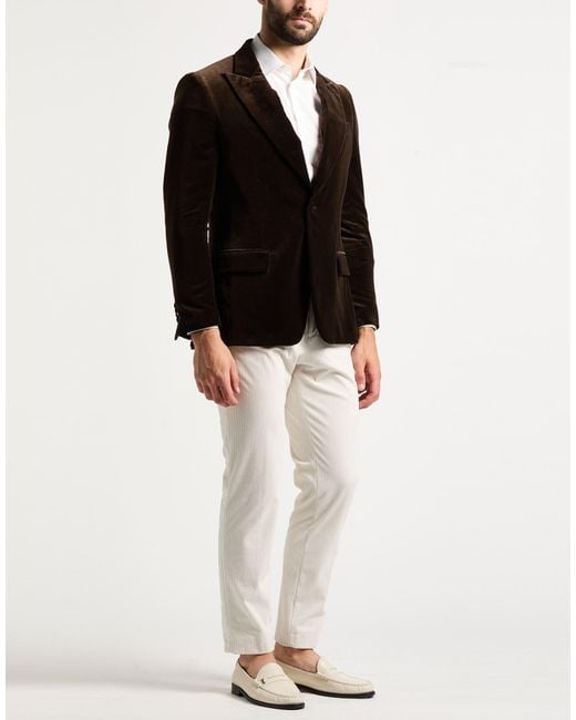 Lardini Black Blazer Cotton, Viscose for men