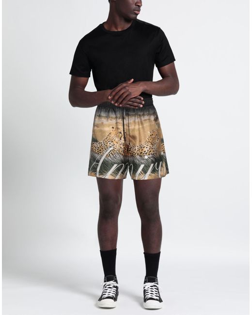 Amiri Black Shorts & Bermuda Shorts Silk for men