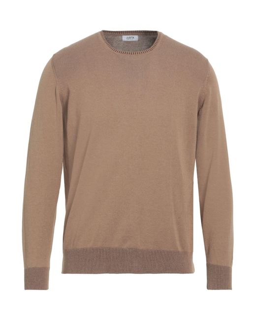 Jurta Brown Khaki Sweater Cotton for men