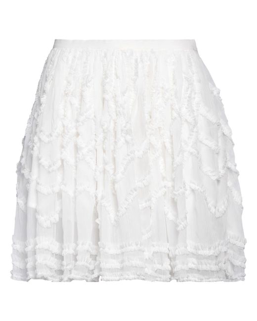 Ted Baker White Mini Skirt Polyester