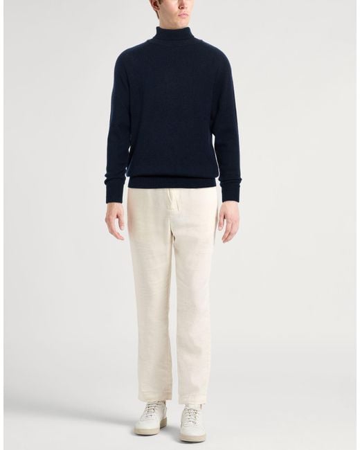 Lardini Blue Turtleneck Cashmere for men