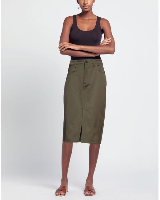 Department 5 Green Midi Skirt