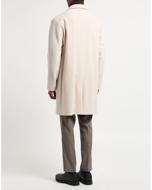 Herno White Globe Ivory Coat Wool for men