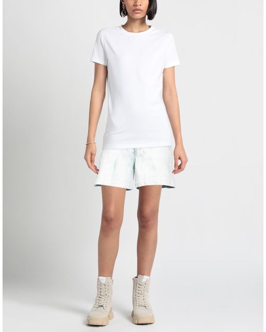 Stella McCartney Blue Denim Shorts