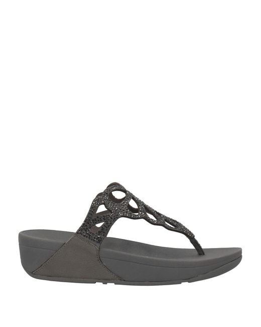 Fitflop Gray Toe Post Sandals