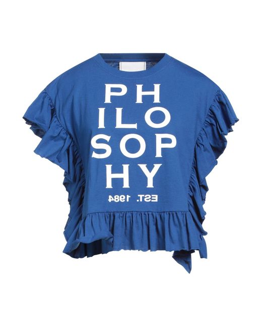 Philosophy Di Lorenzo Serafini Blue T-shirt