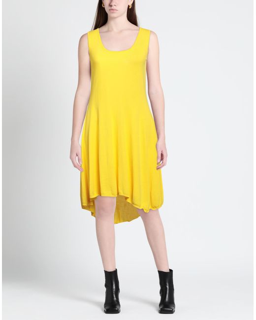 Drumohr Yellow Midi Dress