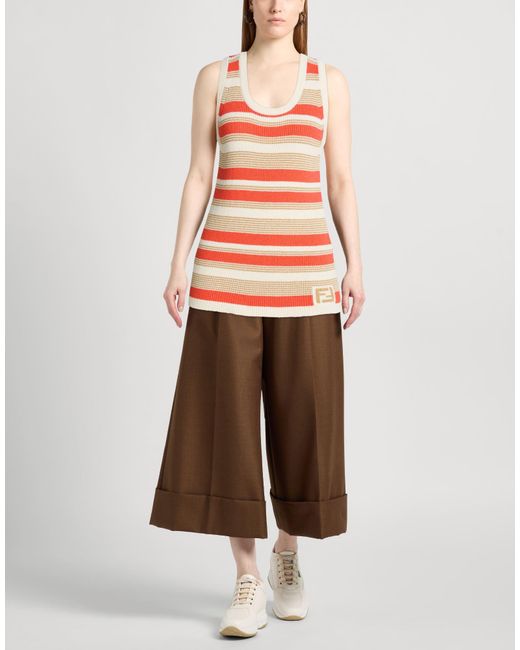 Fendi Orange Top Cotton, Polyamide