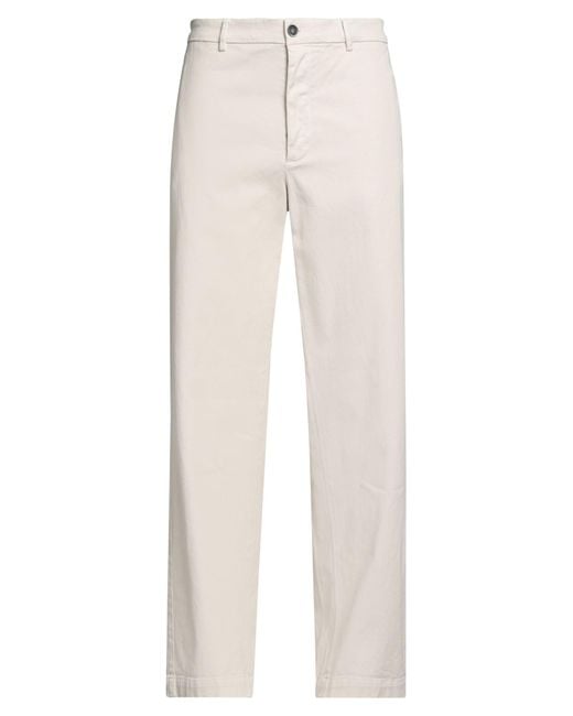 Barena White Pants Cotton, Elastane for men