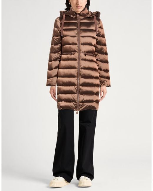 Diana Gallesi Brown Puffer Polyamide
