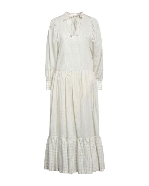 Tela White Long Dress