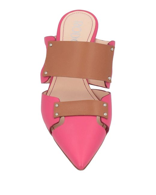 Rodo Pink Mules & Clogs