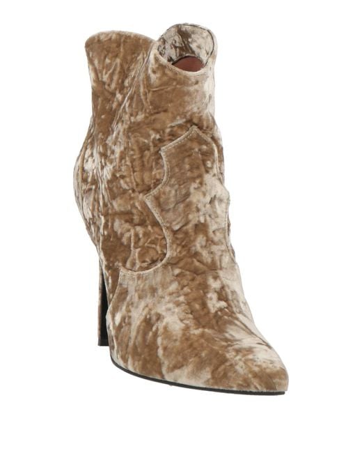 Aldo Castagna Brown Ankle Boots Textile Fibers