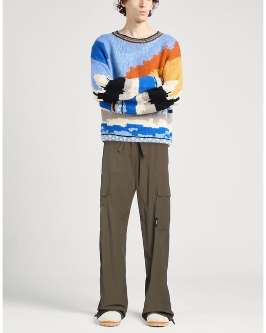 MSGM Gray Pants Polyamide for men