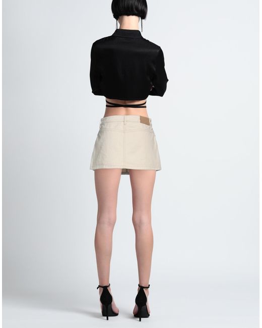 Dion Lee Natural Mini Skirt