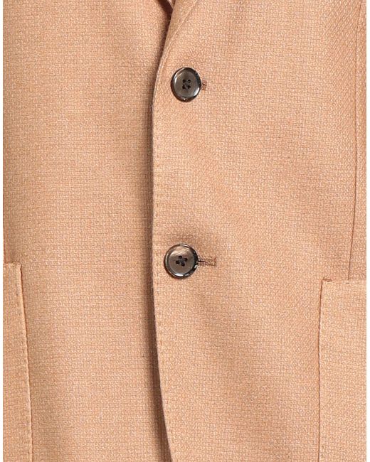 Luigi Bianchi Natural Blazer Wool, Polyester for men
