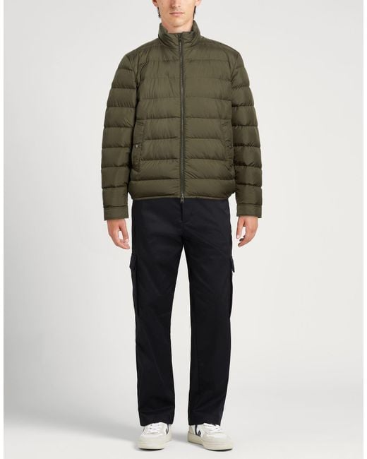Woolrich Green Military Puffer Polyester for men