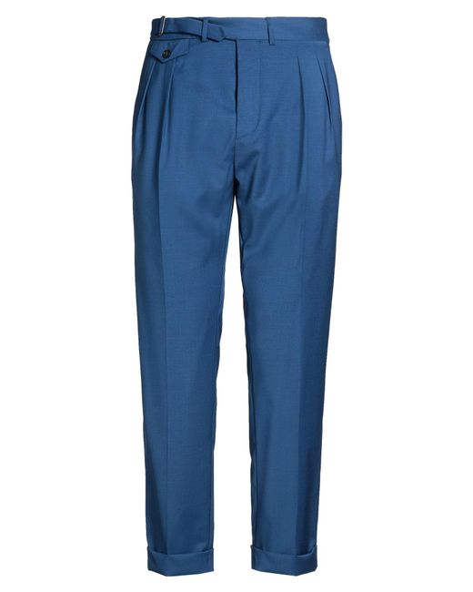 Paoloni Blue Pants for men