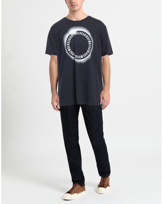 Bikkembergs Blue T-Shirt Cotton for men