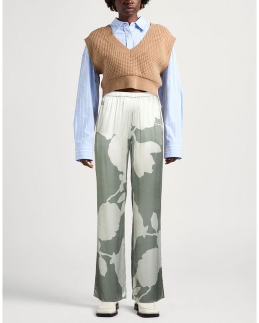 Antonelli Gray Pants Silk