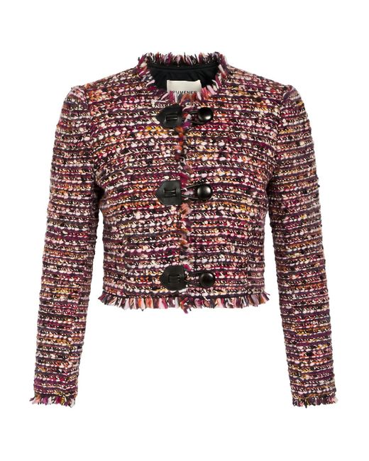 Isabel Marant Red Jacket Wool, Acrylic, Elastane, Polyester, Polyamide