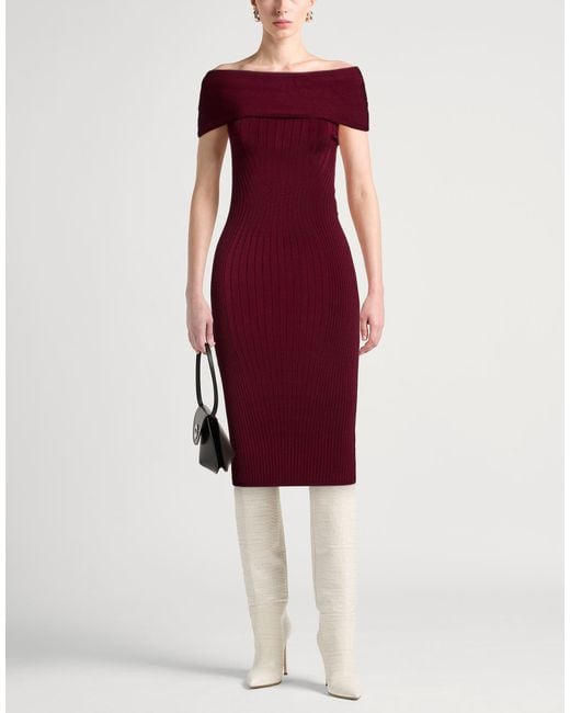 Mugler Red Midi Dress