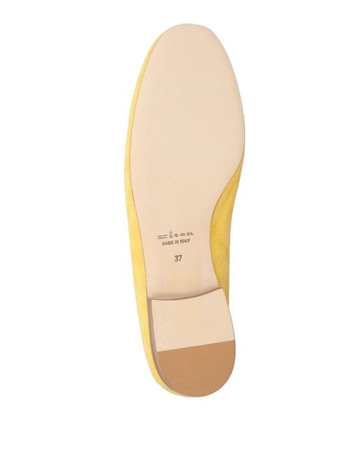Kiton Yellow Loafers Leather