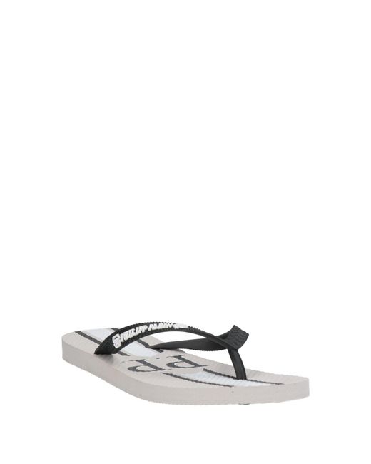 Philipp Plein White Thong Sandal for men