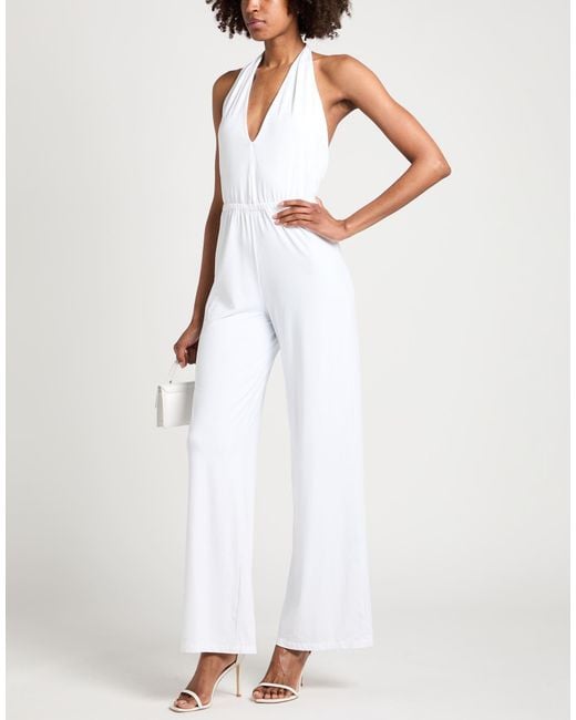 Fisico White Jumpsuit Polyamide, Elastane