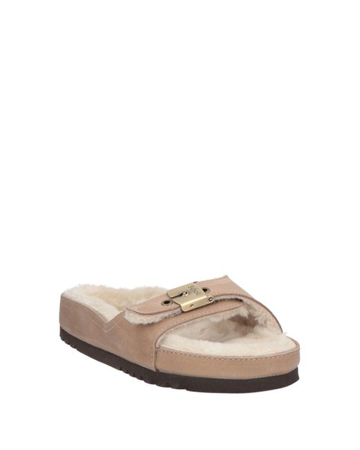 Scholl Multicolor Taupe Sandals Leather