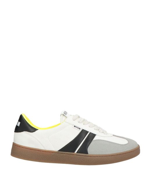MSGM White Trainers for men