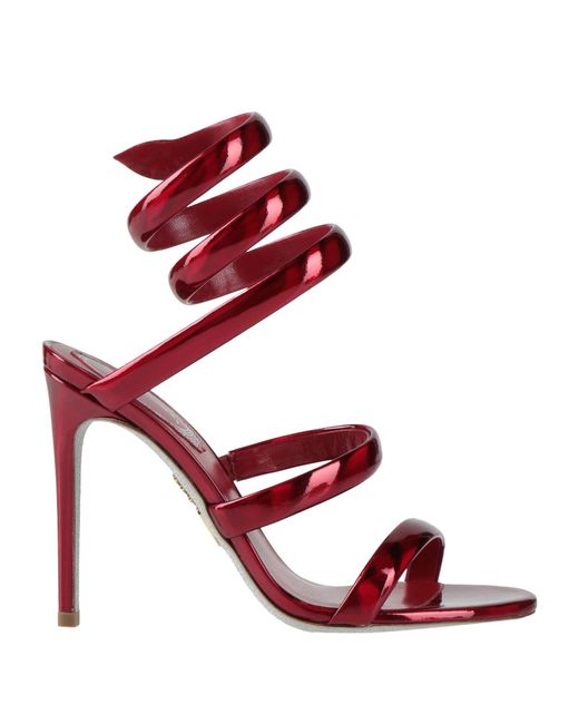Rene Caovilla Red Sandale