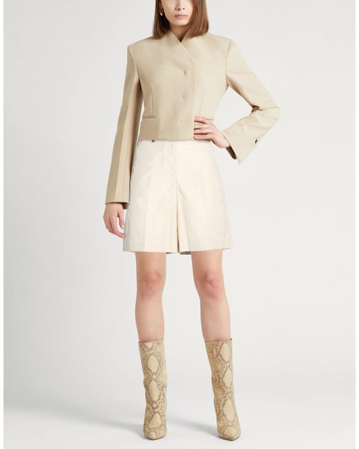 Peserico Natural Shorts & Bermuda Shorts Cotton, Polyester