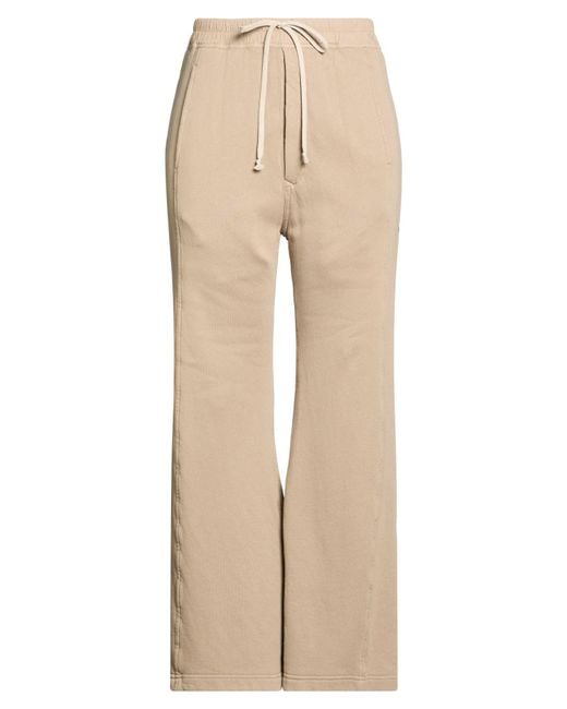 Rick Owens Natural Pants Cotton