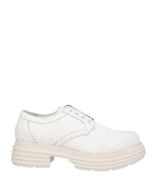 MICH SIMON White Lace-up Shoes