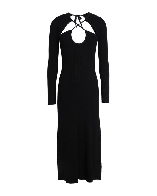 NINETY PERCENT Black Midi Dress