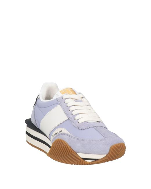 Tom Ford White Sneakers Textile Fibers, Polyamide for men