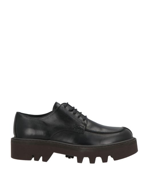 Dries Van Noten Black Lace-Up Shoes Leather for men