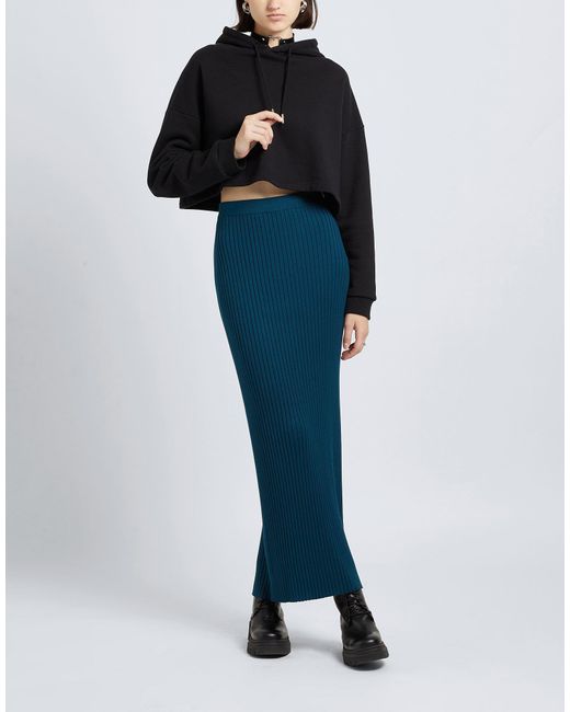 8 by YOOX Blue Long Skirt