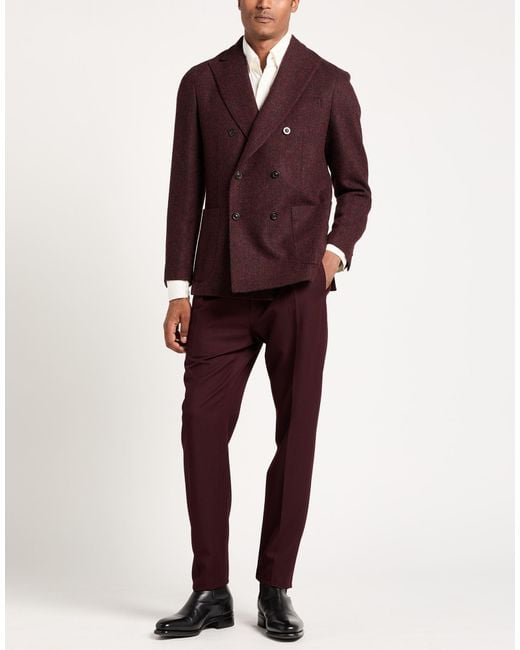 Boglioli Purple Blazer Wool for men
