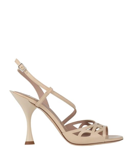 Giorgio Fabiani Metallic Sandals Leather